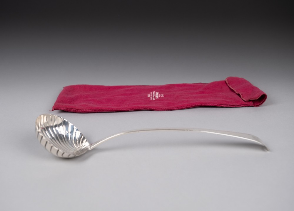 Sterling Silver Ladle by Hester Bateman, London, 1787 (With Case) View II