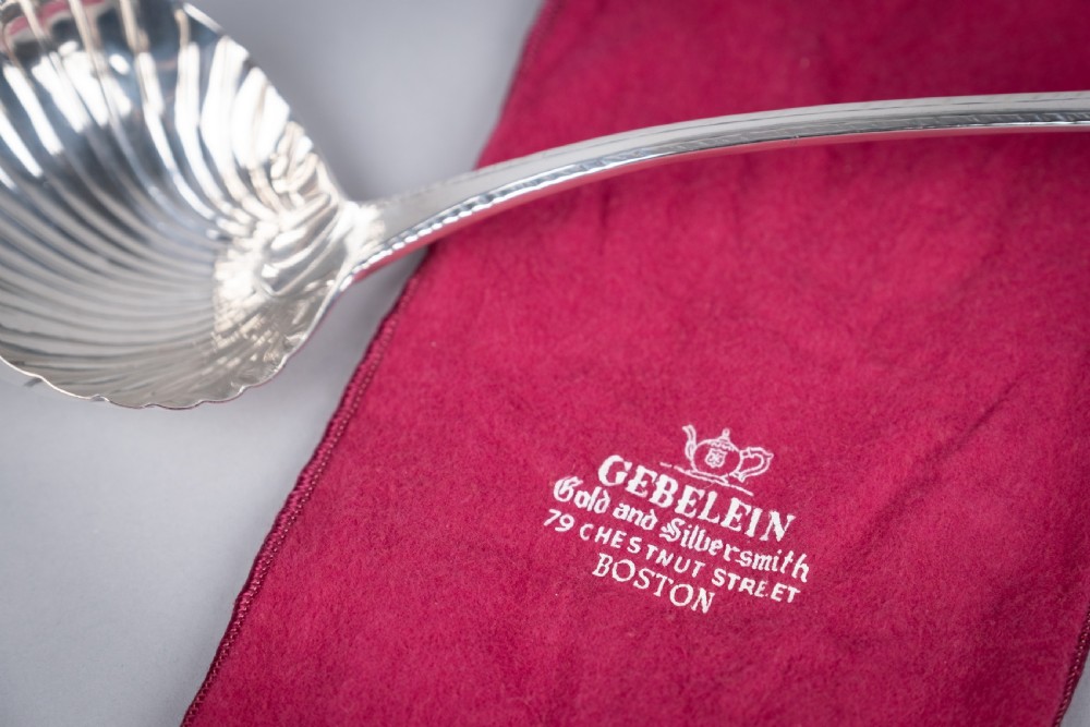 Sterling Silver Ladle by Hester Bateman, London, 1787 (With Case) View III