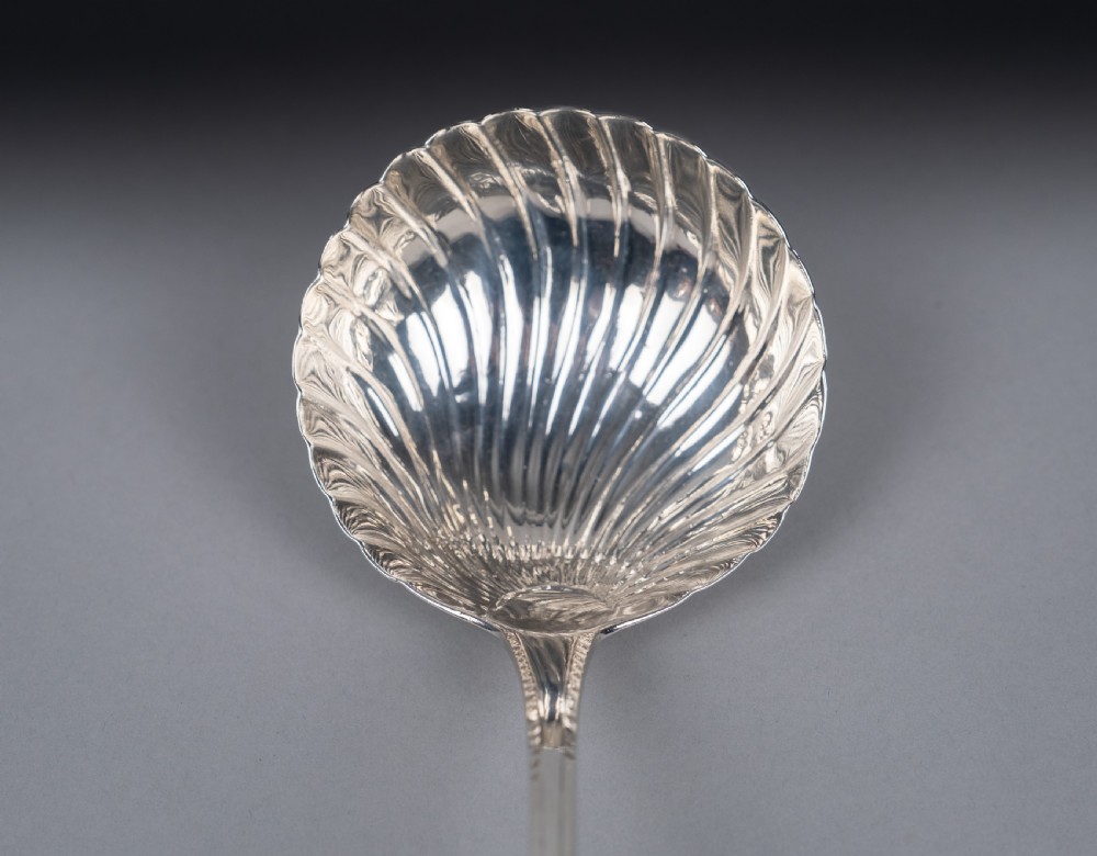 Sterling Silver Ladle by Hester Bateman, London, 1787 (With Case) View IV