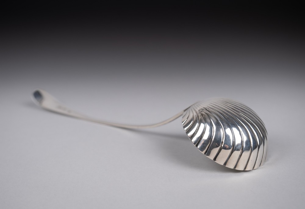 Sterling Silver Ladle by Hester Bateman, London, 1787 (With Case) View VI