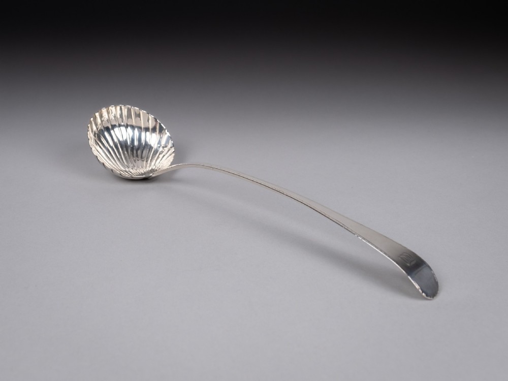 Sterling Silver Ladle by Hester Bateman, London, 1787 (With Case) View XI
