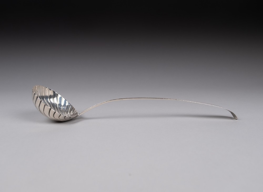 Sterling Silver Ladle by Hester Bateman, London, 1787 (With Case) View XII