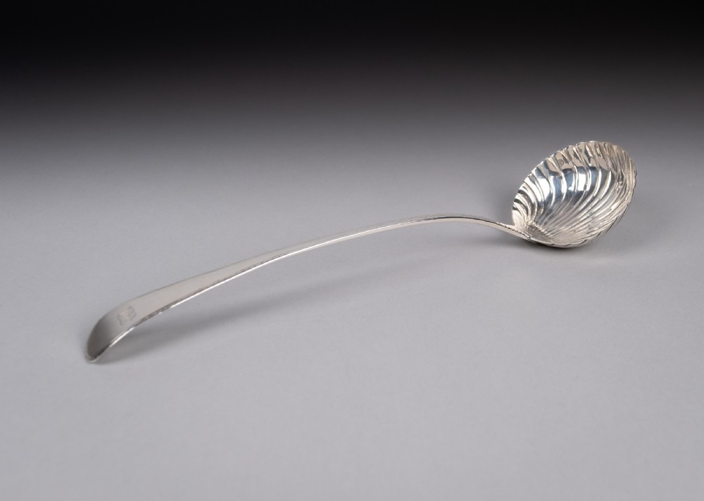 Sterling Silver Ladle by Hester Bateman, London, 1787 (With Case) View XIV