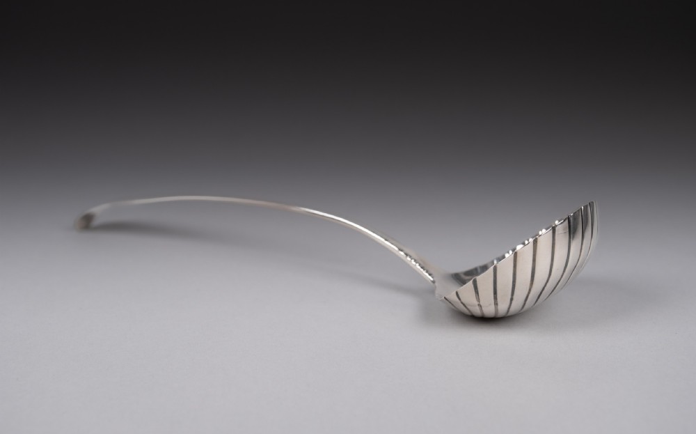 Sterling Silver Ladle by Hester Bateman, London, 1787 (With Case) View XV
