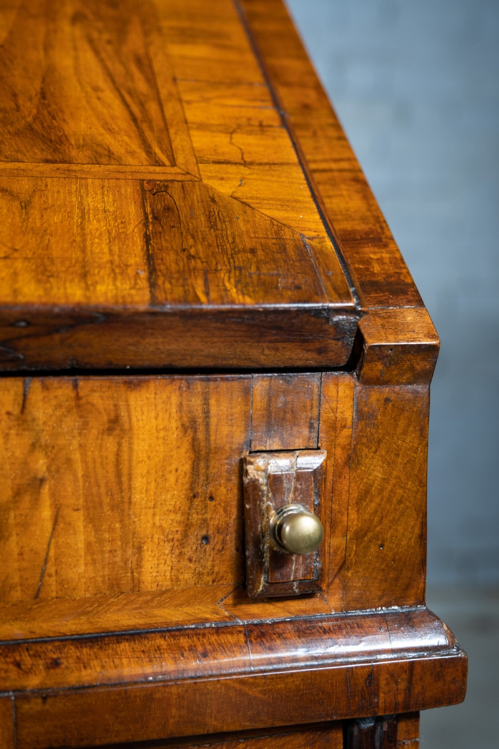 George I Walnut & Featherbanded Bureau, c.1720 View XXII