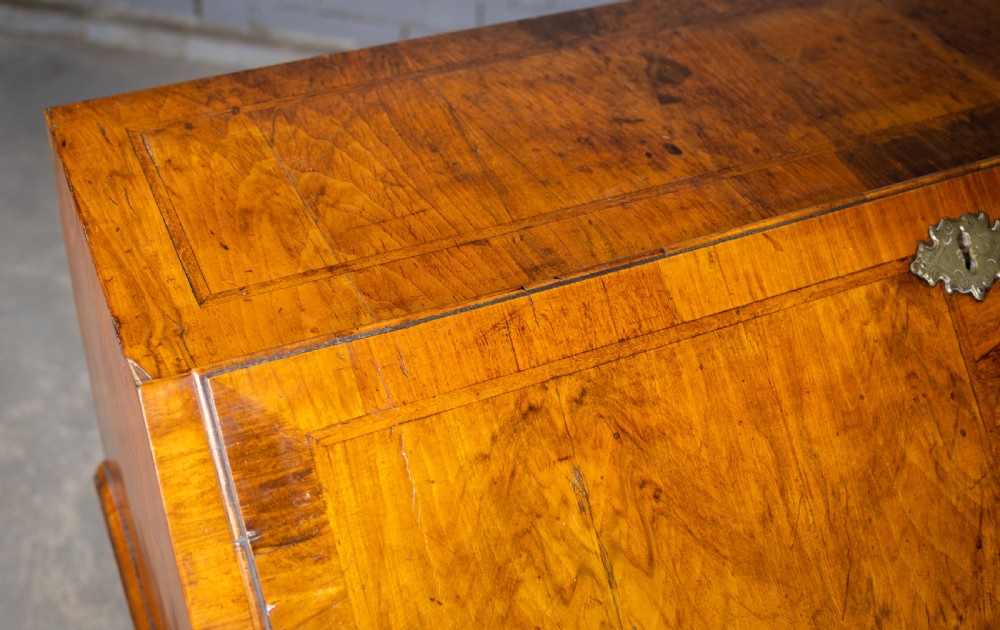 George I Walnut & Featherbanded Bureau, c.1720 View XXV