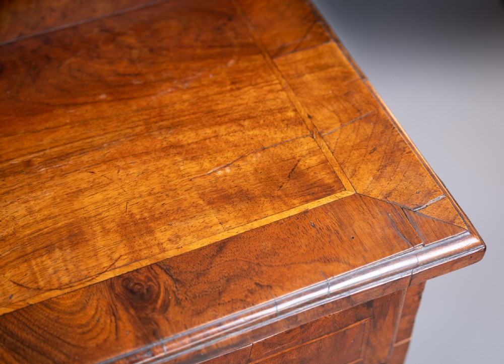 George II Walnut Cross Banded Chest Of Drawers, c.1740 View VII