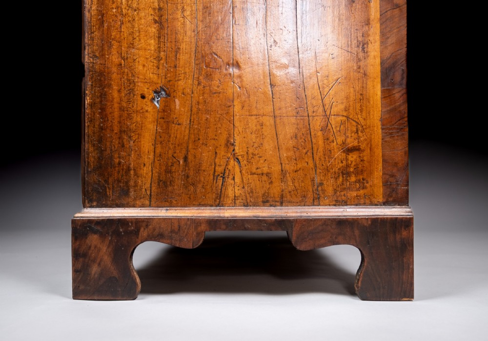 George II Walnut Cross Banded Chest Of Drawers, c.1740 View XIII