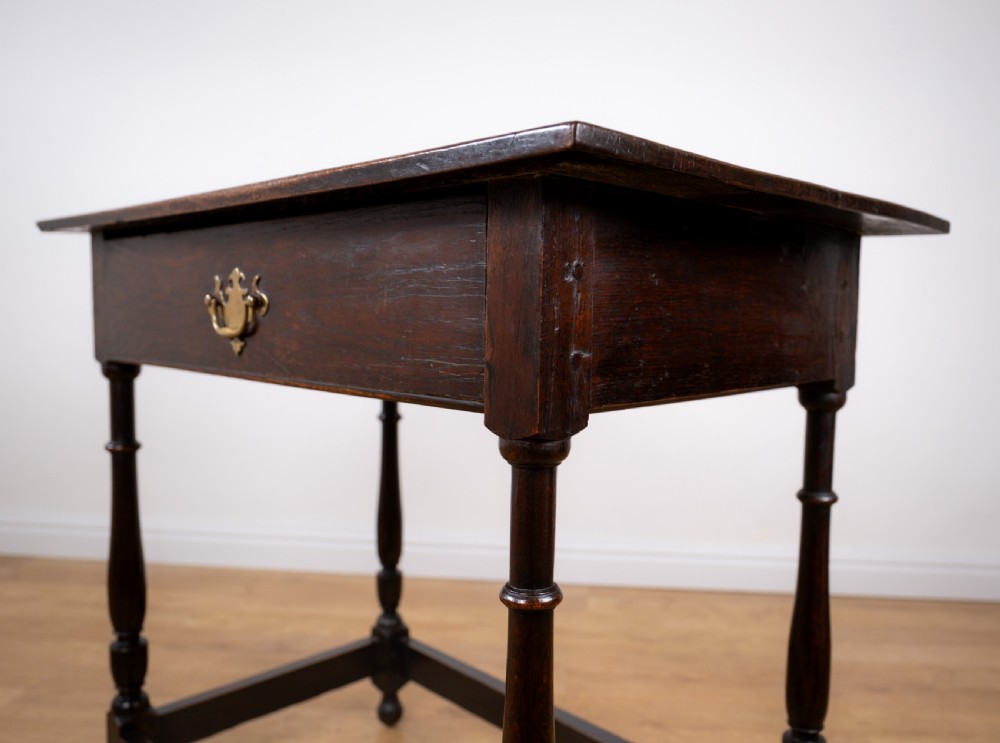 18th Century English Oak Side Table View X