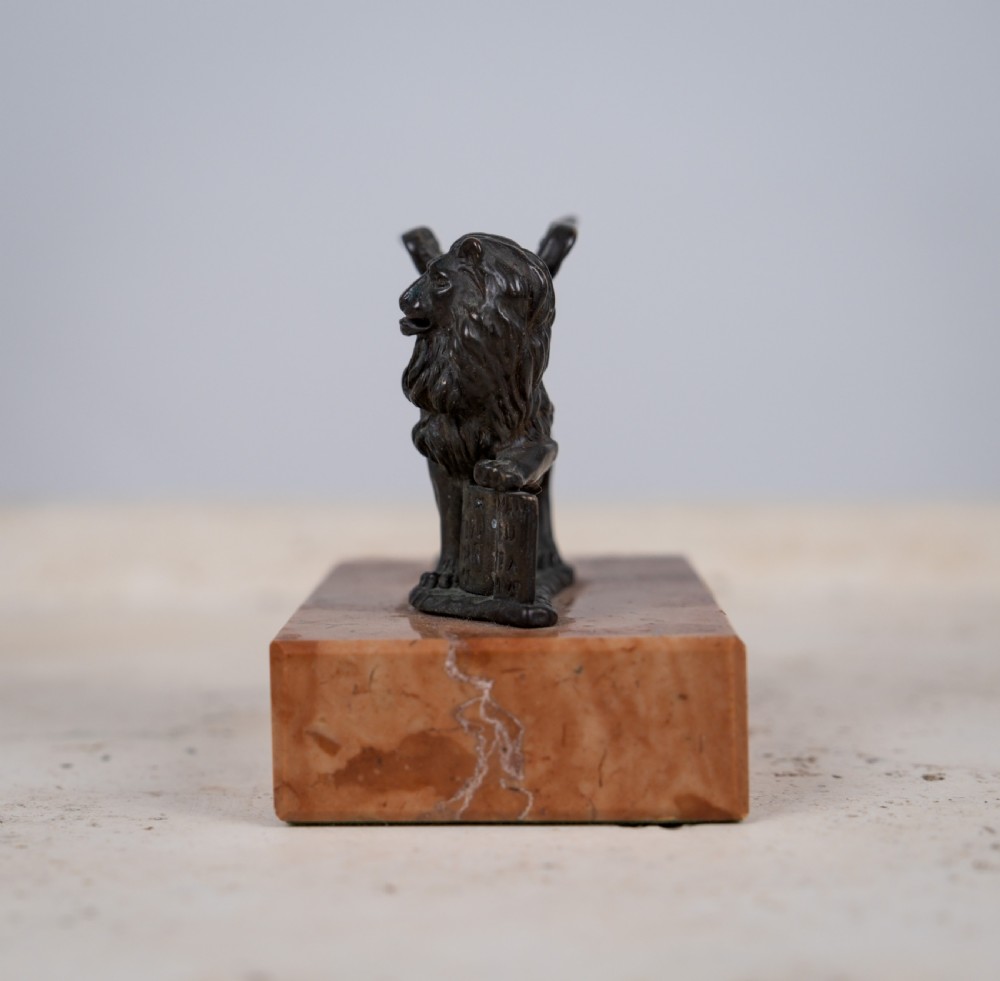 Grand Tour Bronze Of Winged Lion Of St Mark. View VII