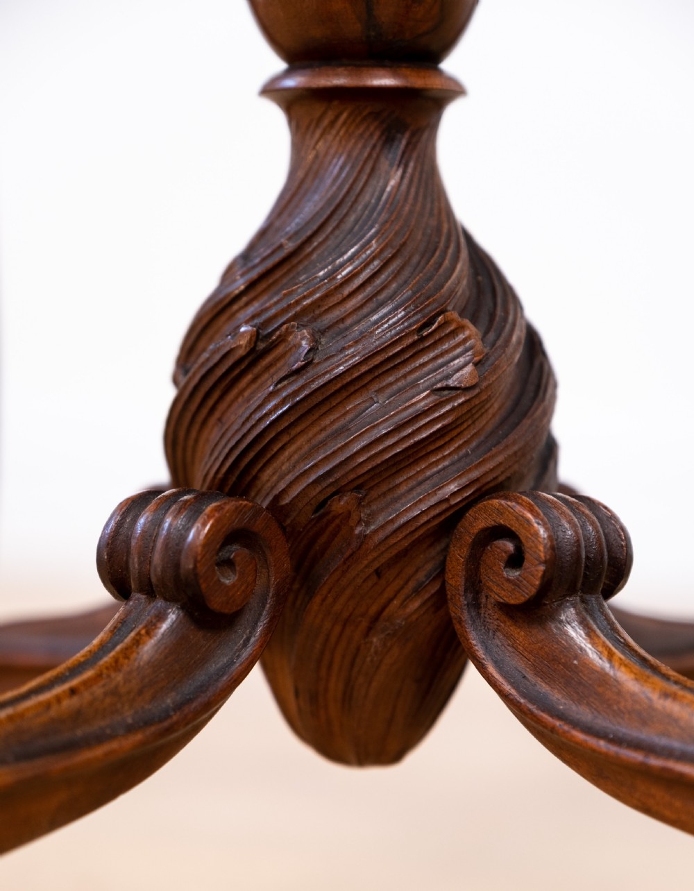 Late 19th Century Venetian Walnut Grotto Stool View XV