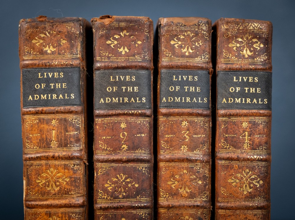 1750 Lives Of The Admirals By John Campbell. Four Volume Set. View II
