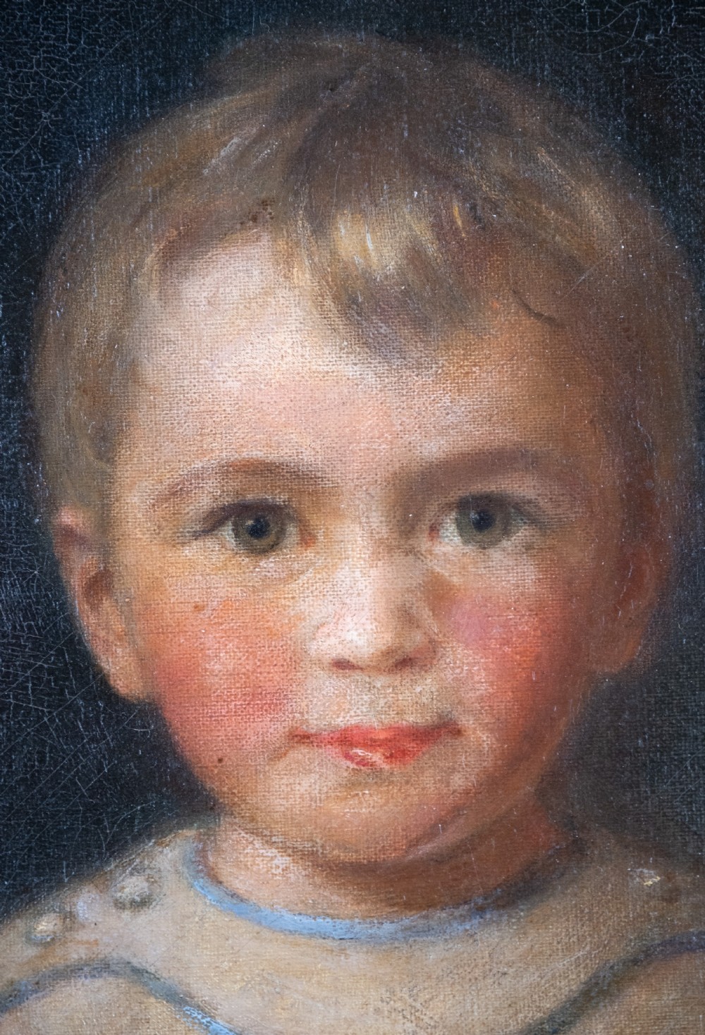 Alexander Strahan Buchanan (1870-1956) - Portrait Of Alexander Norman Buchanan, Aged 3. Oil On Canvas.  View III