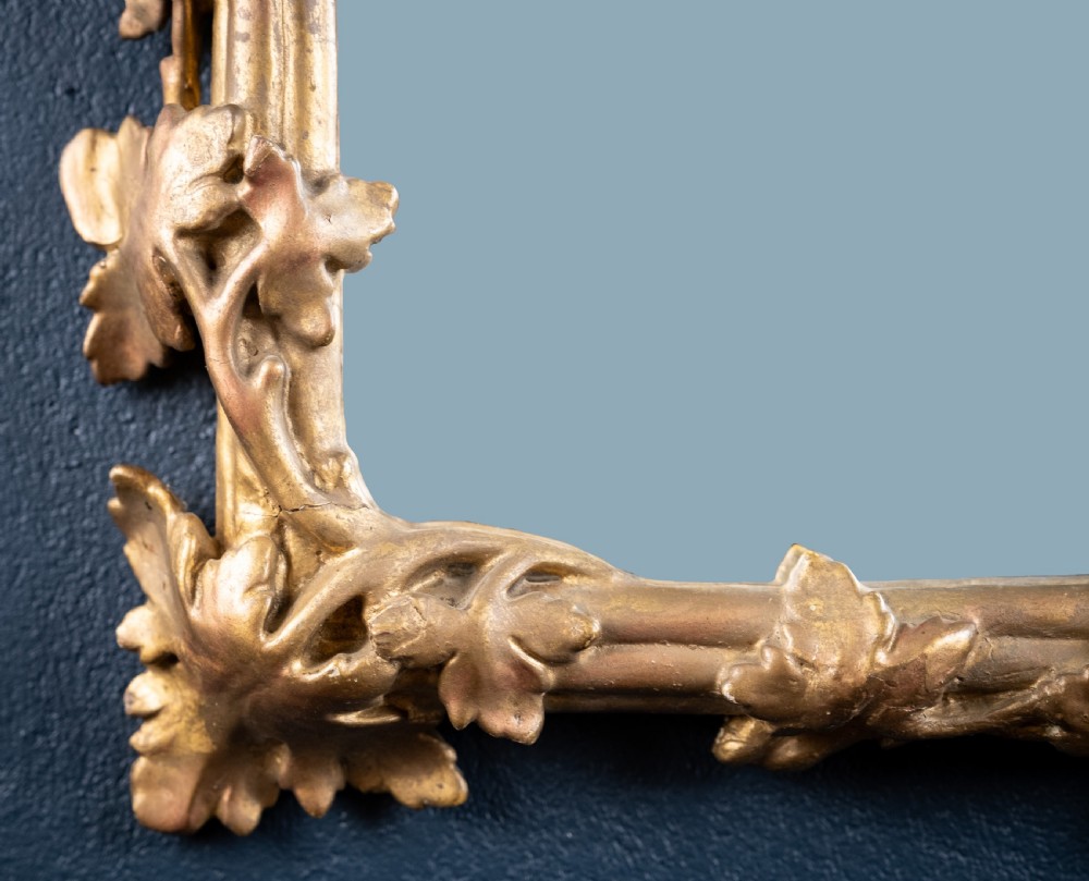 19th Century Giltwood Leaf & Vine Wall Mirror View III