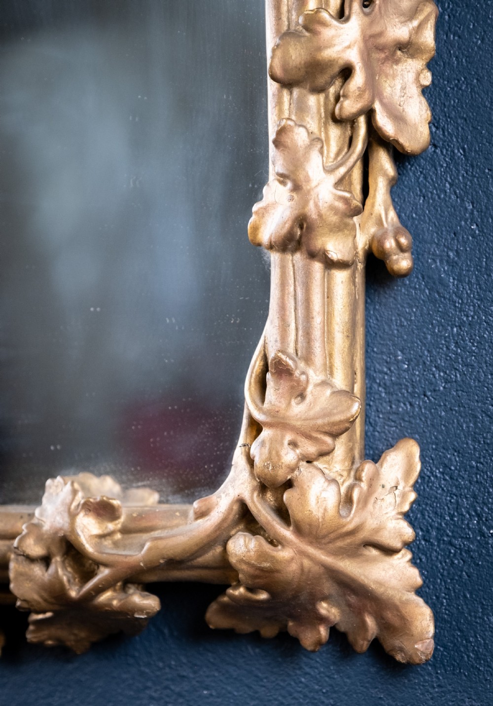 19th Century Giltwood Leaf & Vine Wall Mirror View IV