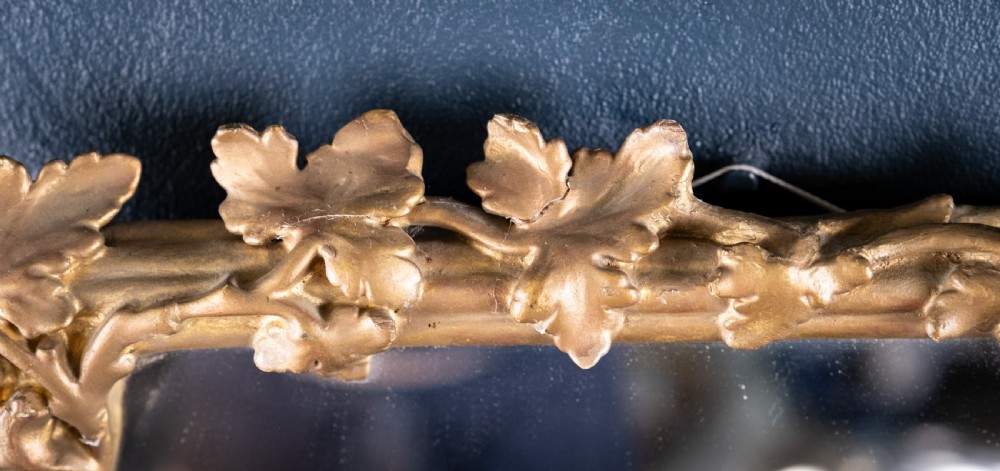 19th Century Giltwood Leaf & Vine Wall Mirror View V