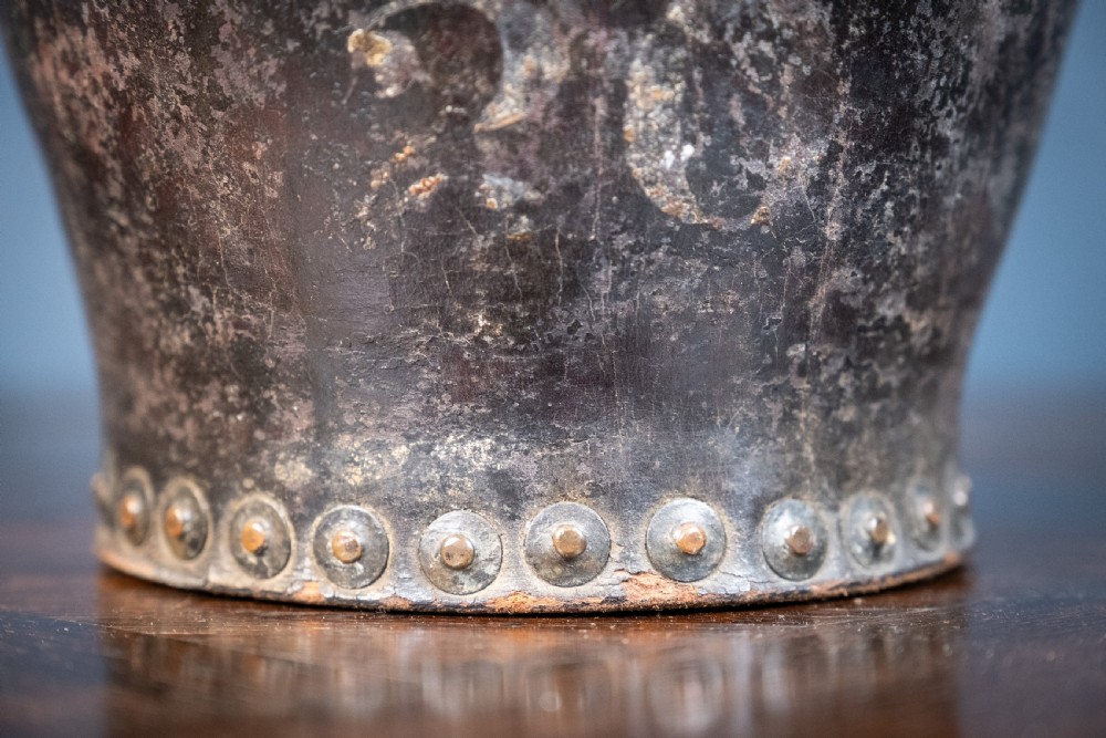 Late 18th Century Leather & Iron Riveted Fire Bucket View VI
