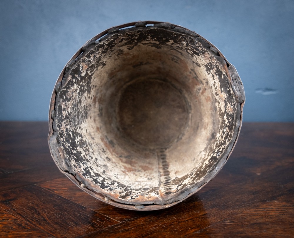 Late 18th Century Leather & Iron Riveted Fire Bucket View IX