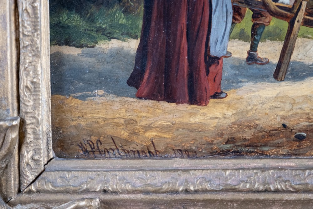 William P. Cartwright (British, 1855-1915) - 'A Pleasant Journey'. Signed & Dated. Oil on Canvas. View IV