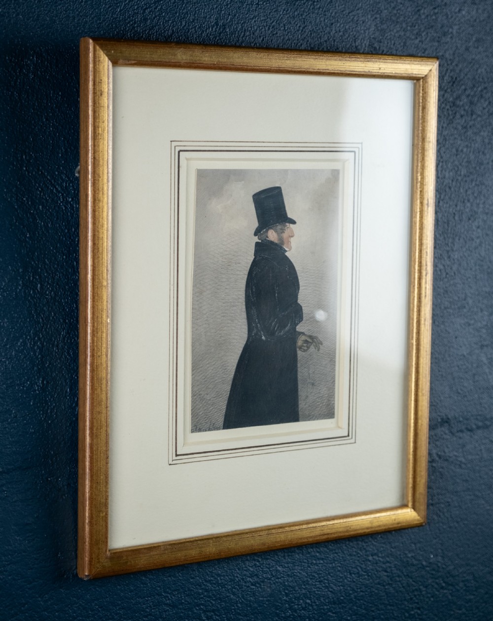 Fine Portrait Of A Victorian Gentleman - Watercolour & Pencil. Signed. View VII