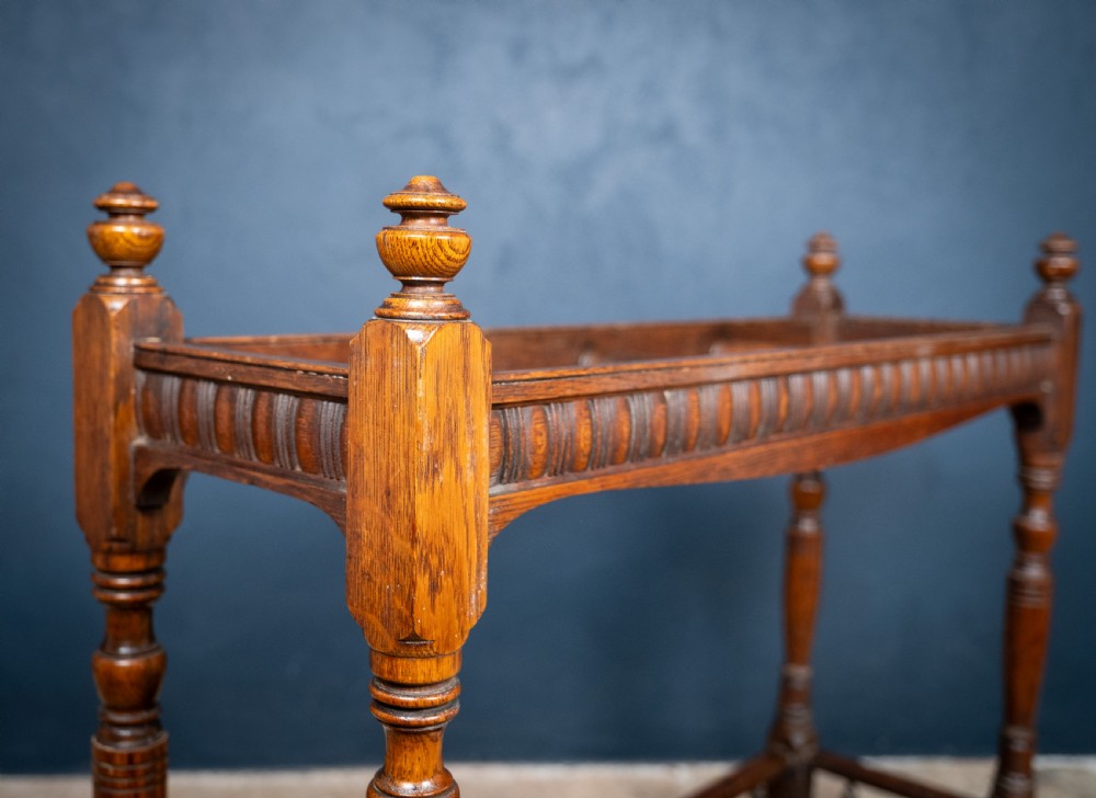 Large Country House Oak Umbrella/Stick Stand, c.1900 View III