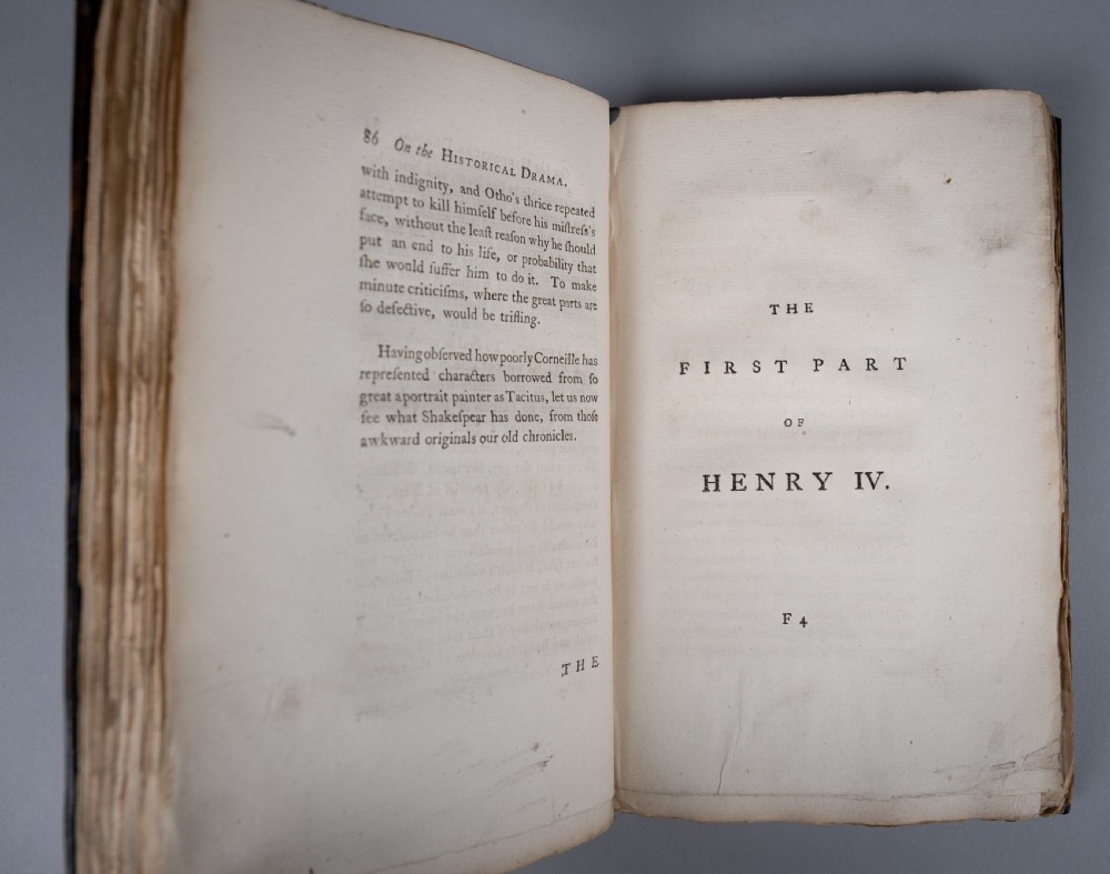 1772 Essay On The Writings And Genius Of Shakespeare by Elizabeth Montagu. Book / Volume. View IX