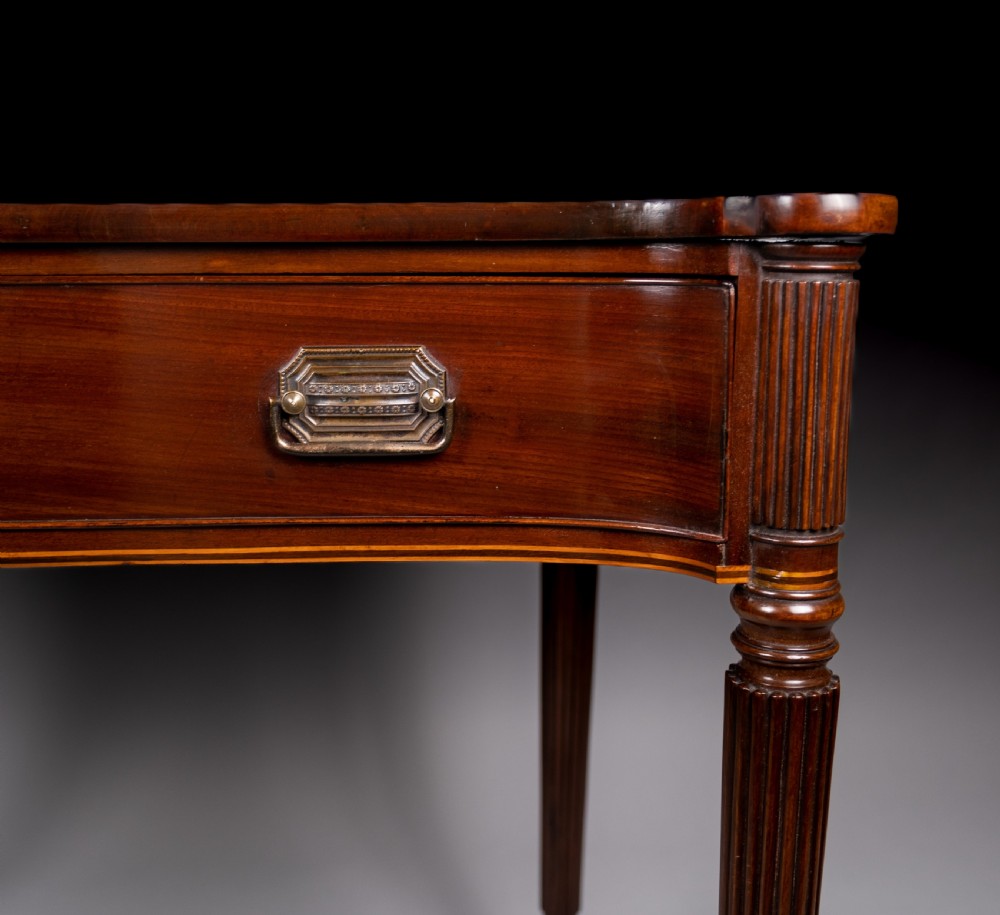 19th Century Mahogany Inverted Bow Front Side Table View V