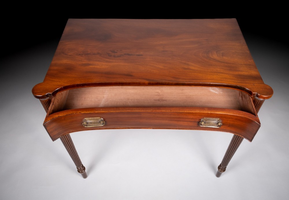 19th Century Mahogany Inverted Bow Front Side Table View VII