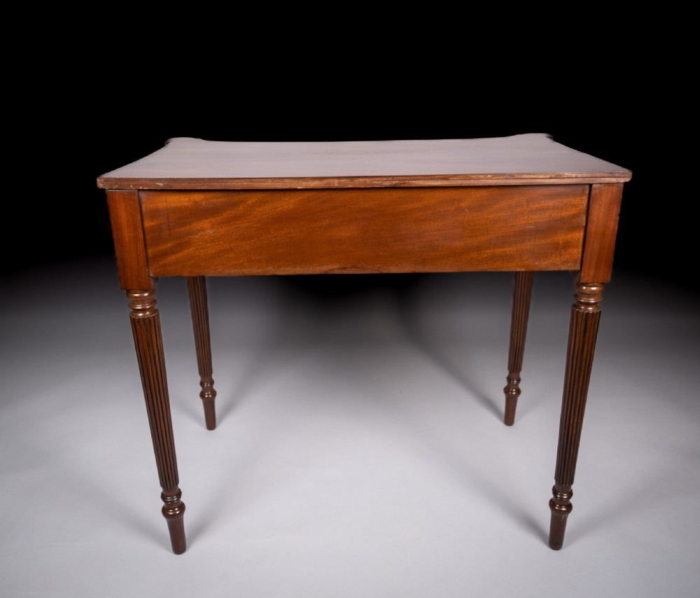 19th Century Mahogany Inverted Bow Front Side Table View XIV