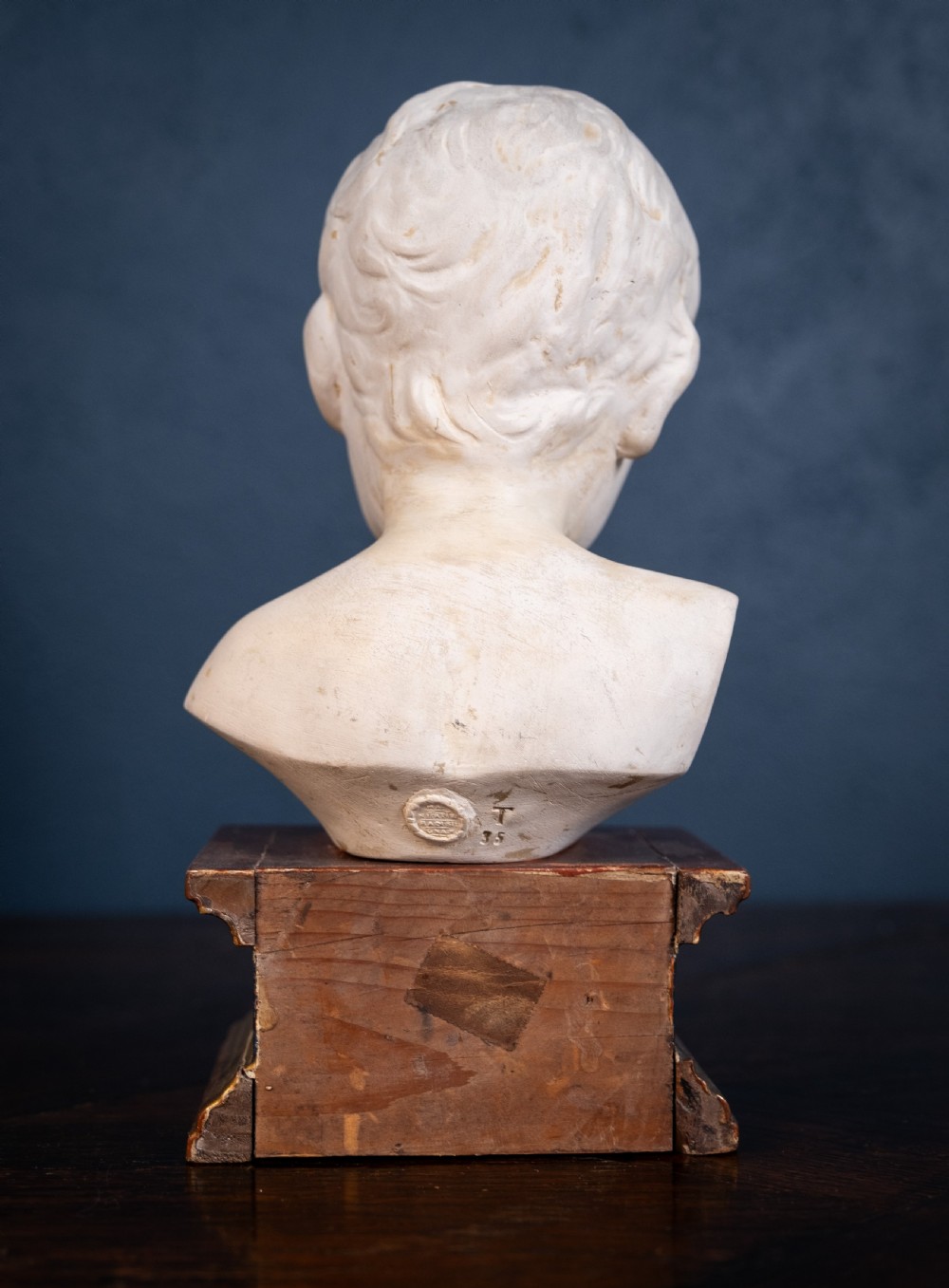 Plaster Bust Of Infant On Giltwood Plinth View VII