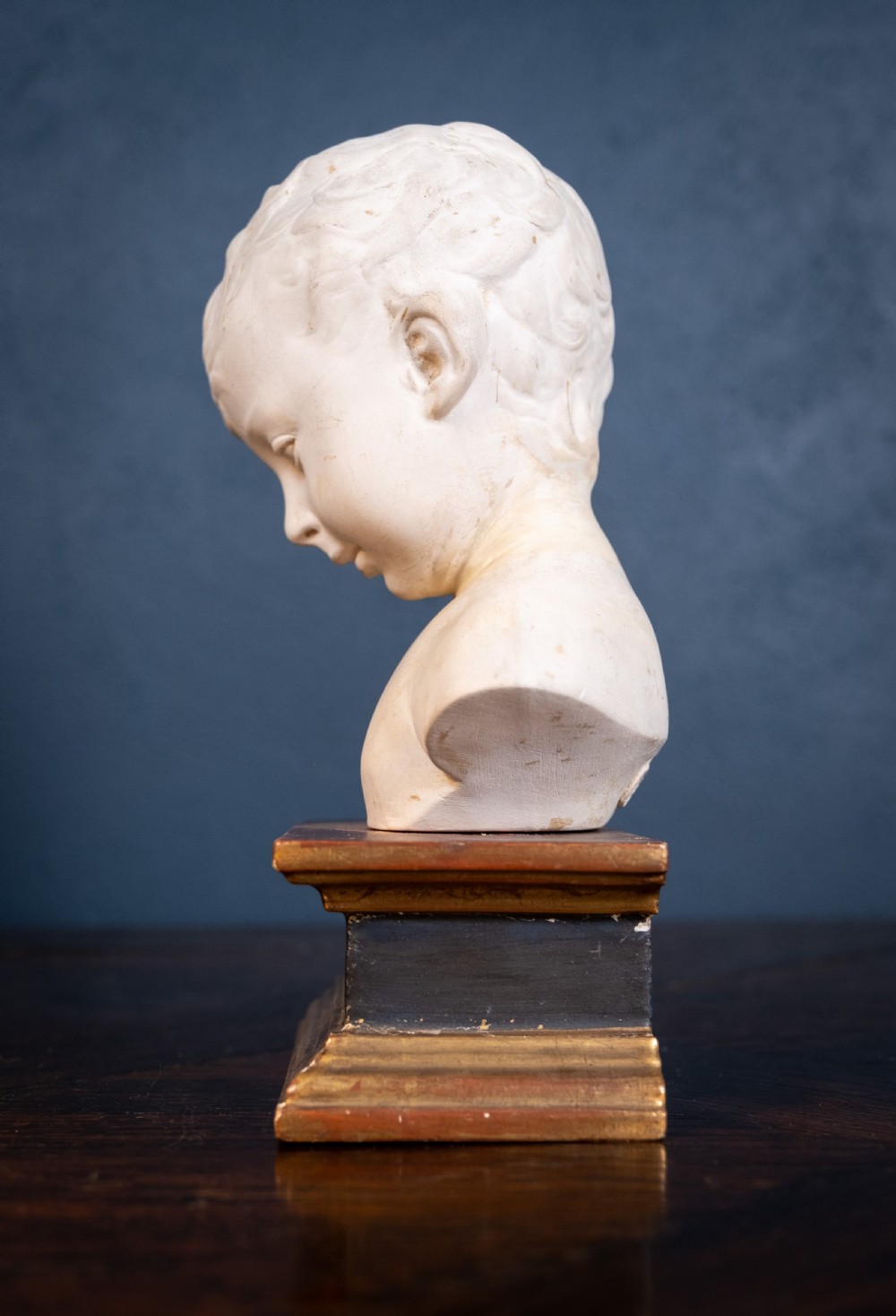 Plaster Bust Of Infant On Giltwood Plinth View VIII