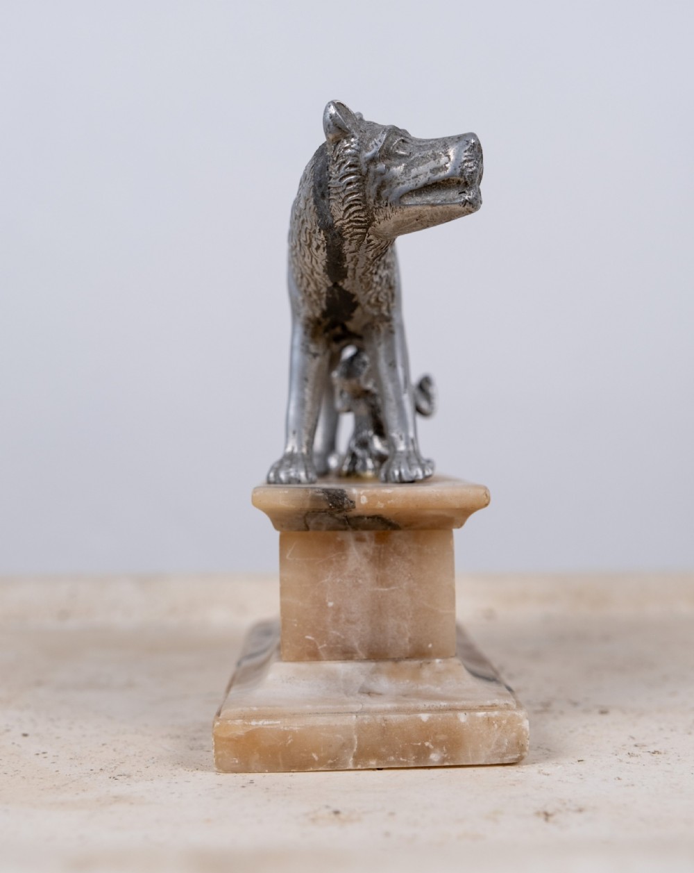 Grand Tour Silvered Model Of The Capitoline Wolf View IV