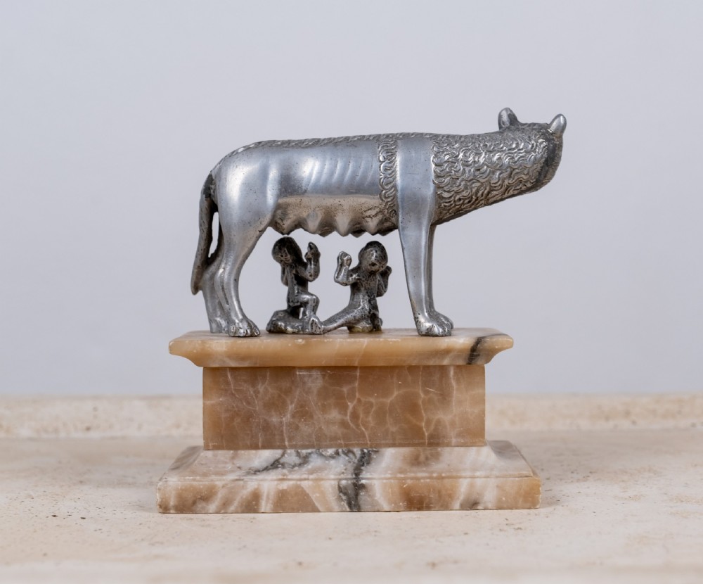 Grand Tour Silvered Model Of The Capitoline Wolf View VII