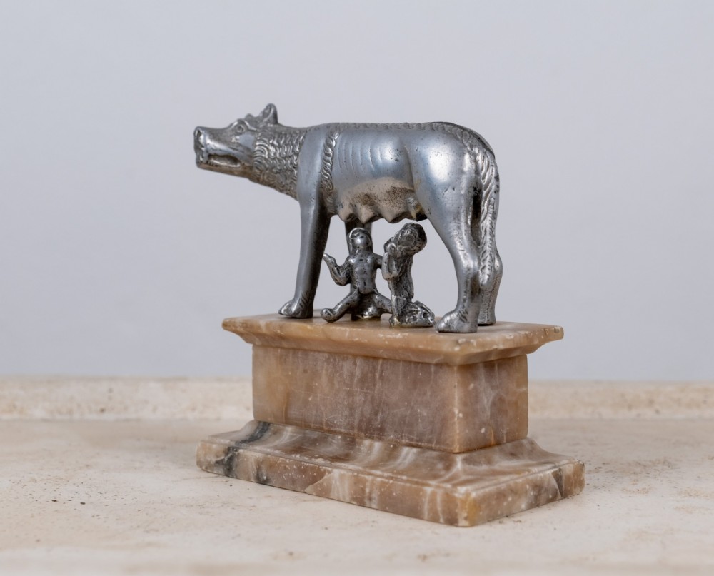 Grand Tour Silvered Model Of The Capitoline Wolf View VIII
