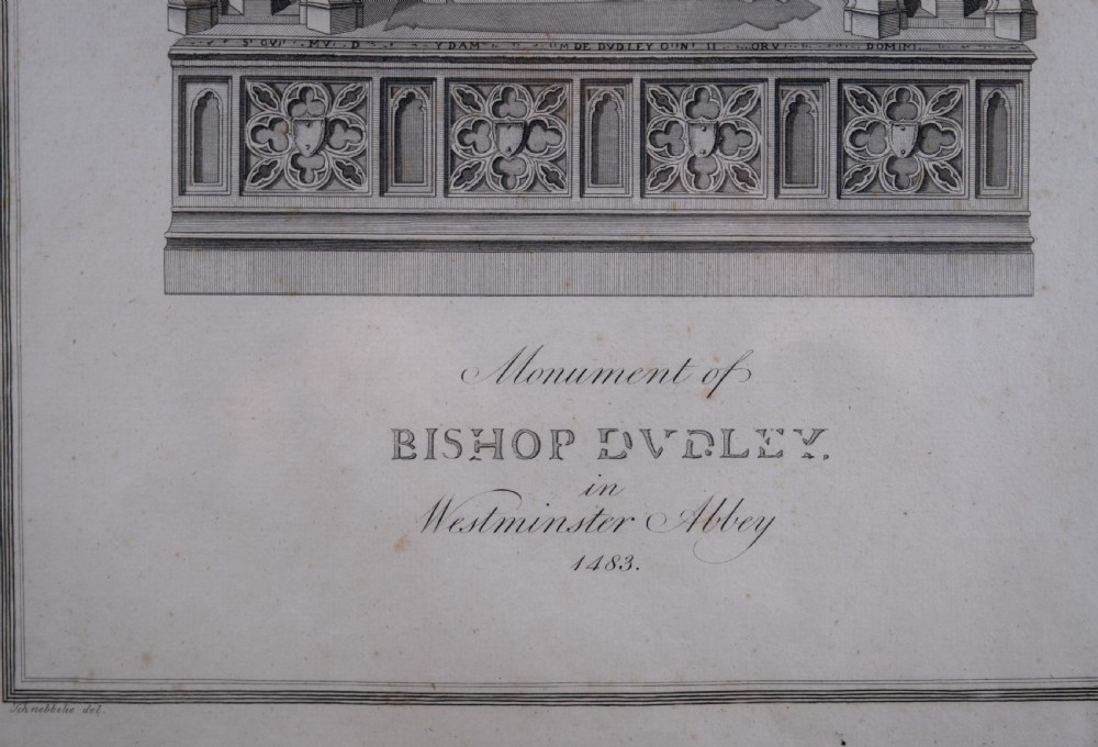 Six Large Architectural Engravings by James Basire I (1730-1802) - After J. Schnebbelie (1760-1792) View XIV