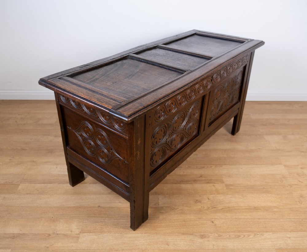 Large 17th Century Oak Coffer View IX