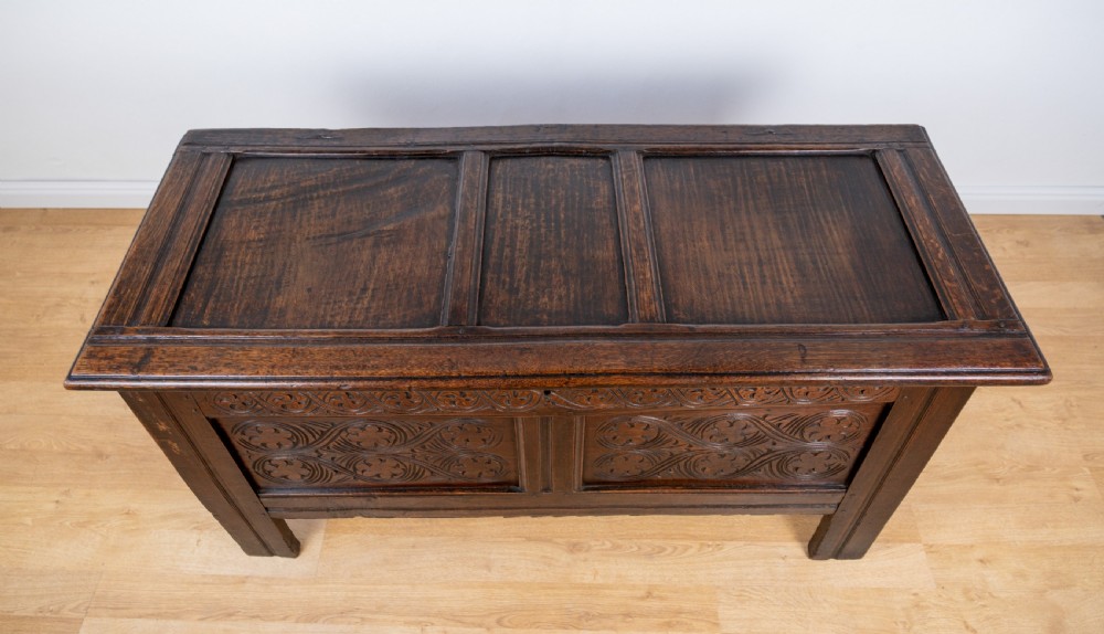 Large 17th Century Oak Coffer View XI