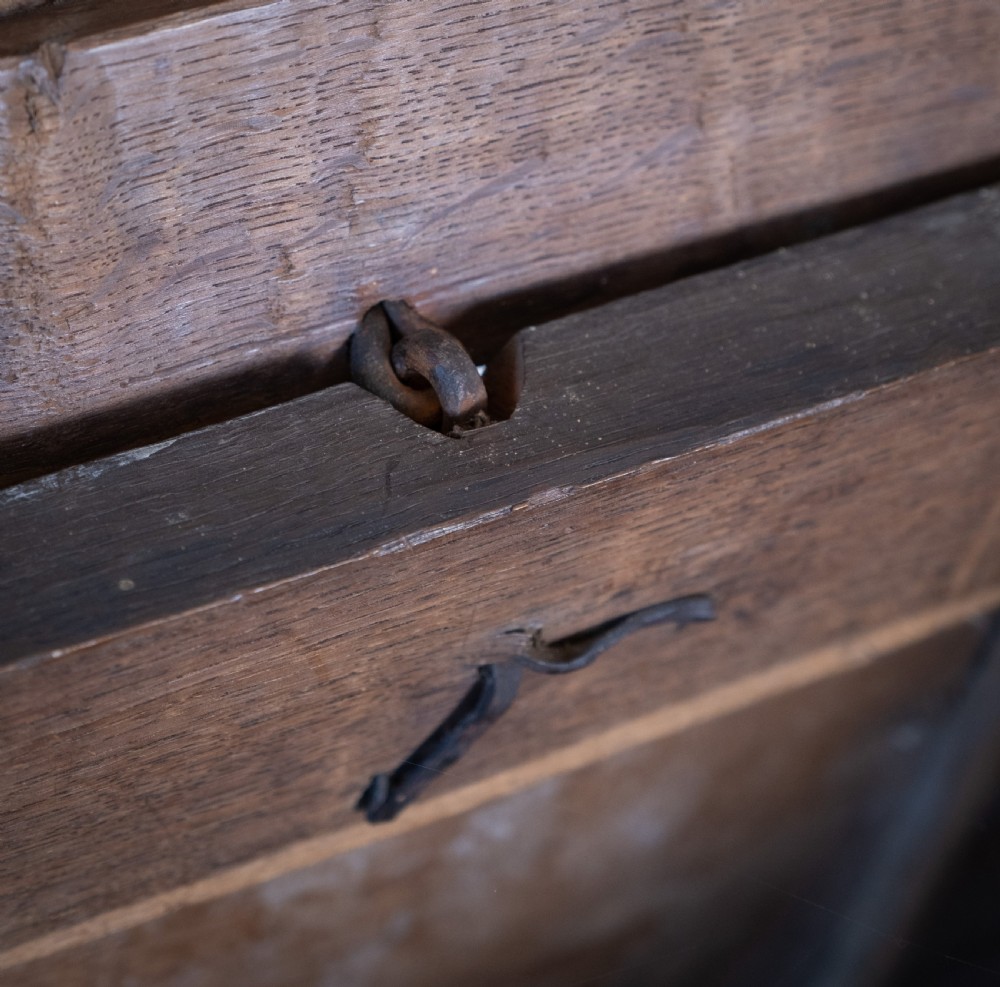 Large 17th Century Oak Coffer View XIII