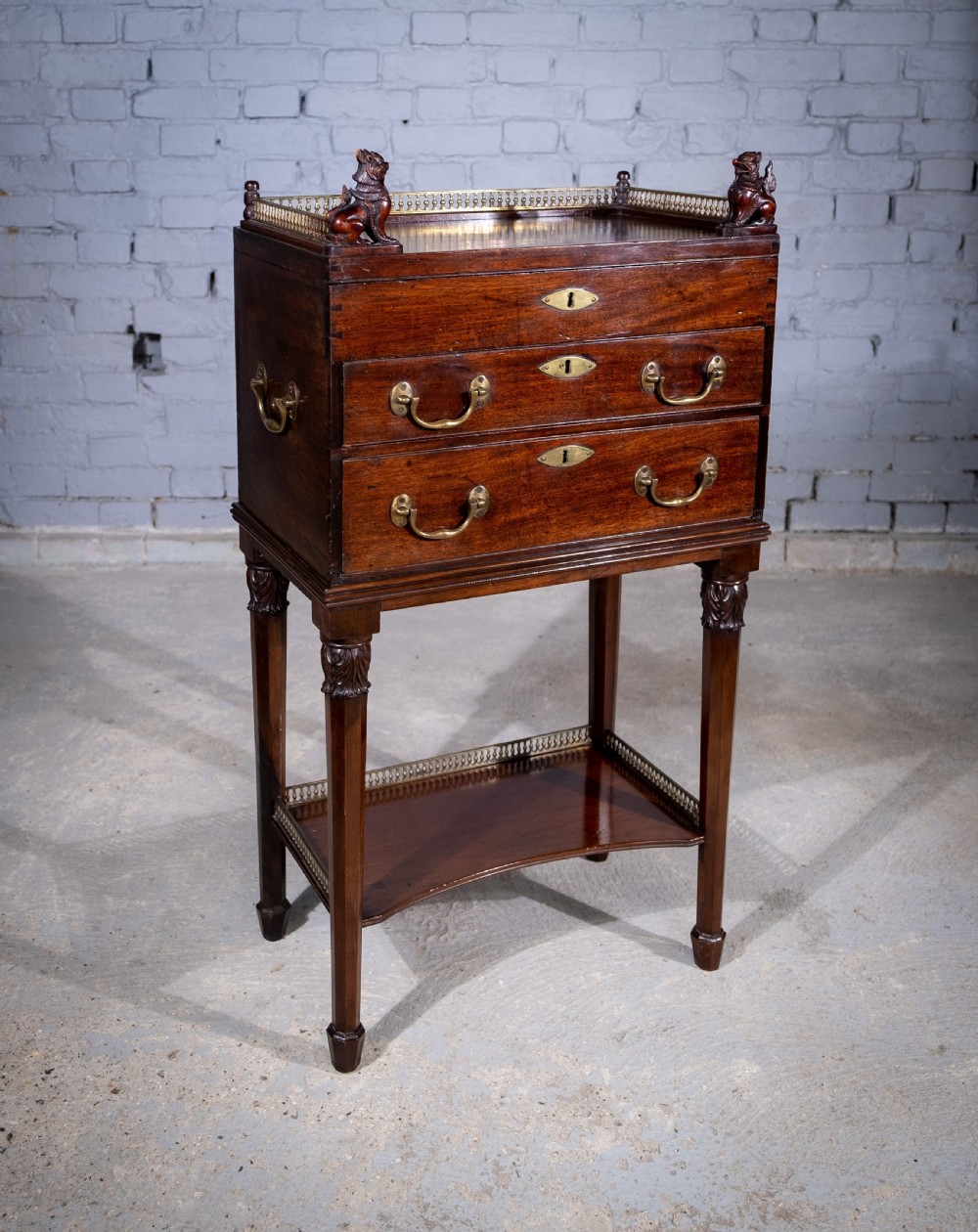 18th Century Mahogany Cabinet On Stand View II