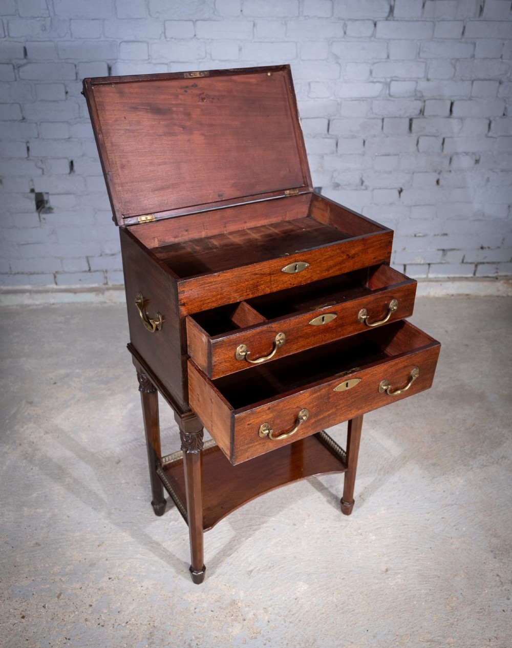 18th Century Mahogany Cabinet On Stand View X