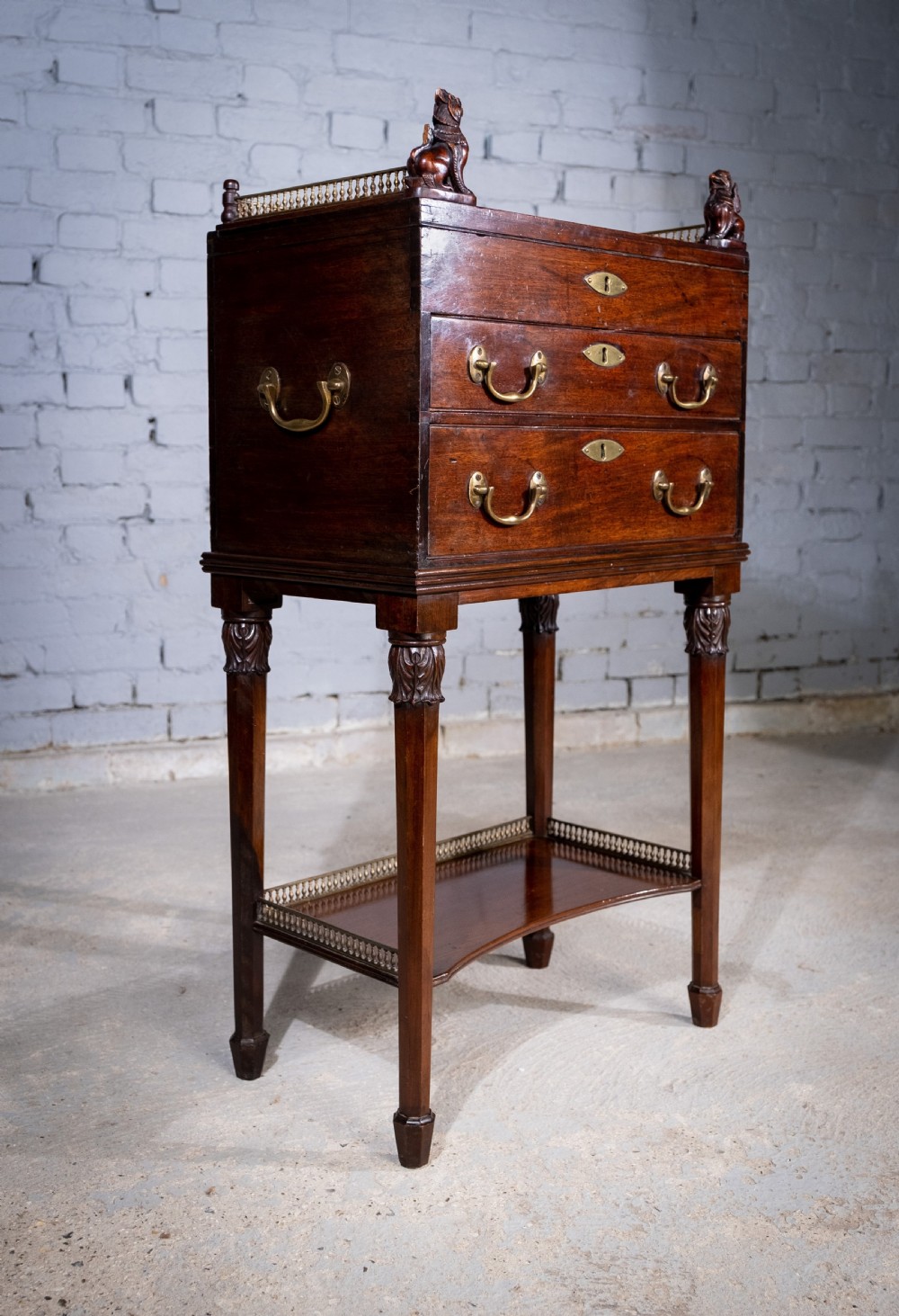 18th Century Mahogany Cabinet On Stand View XI