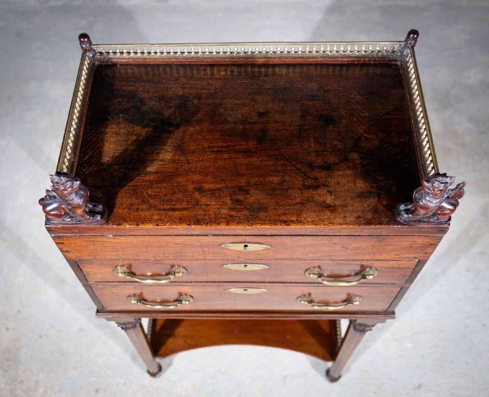 18th Century Mahogany Cabinet On Stand View XIII