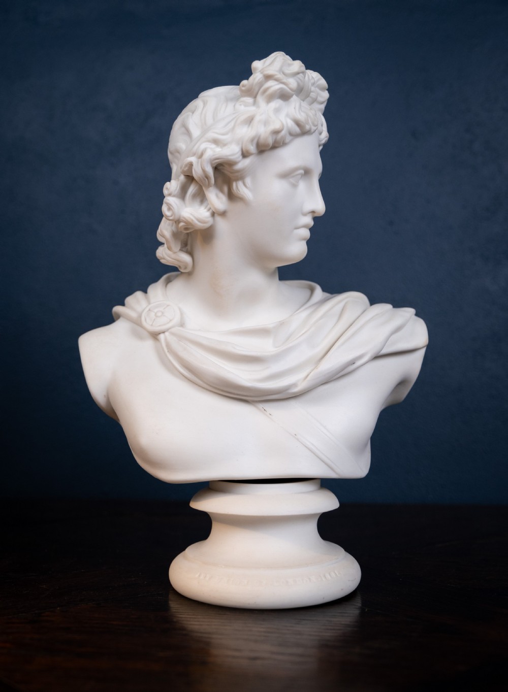19th Century Art Union Of London Parian Bust of Apollo View II