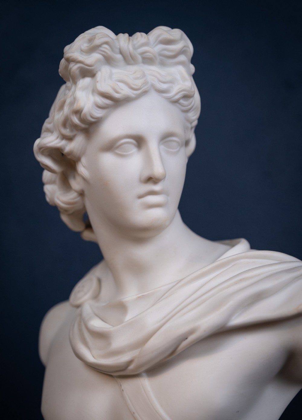 19th Century Art Union Of London Parian Bust of Apollo View III