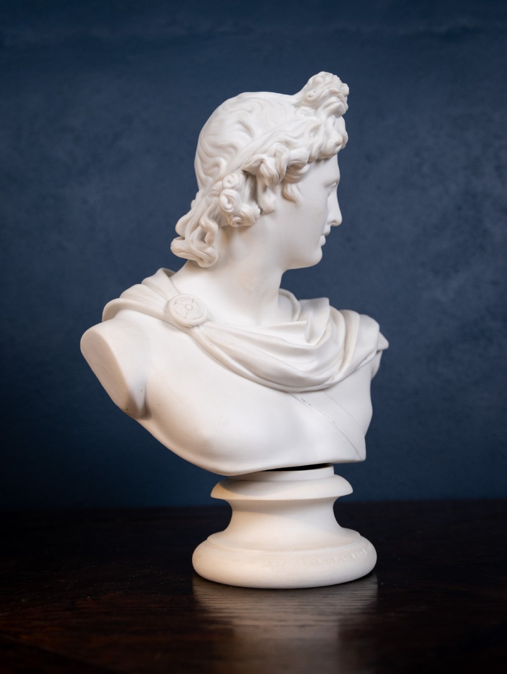 19th Century Art Union Of London Parian Bust of Apollo View IV