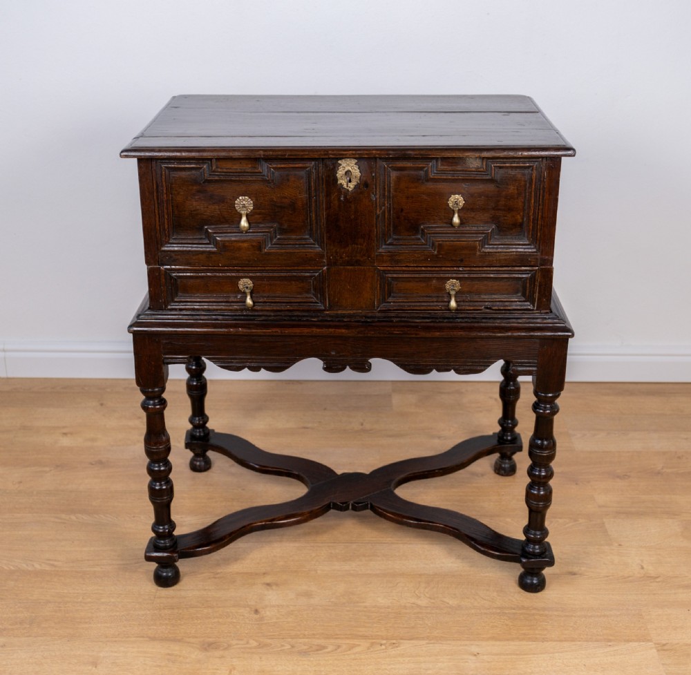 17th Century Oak Bible Box On Later Stand View III