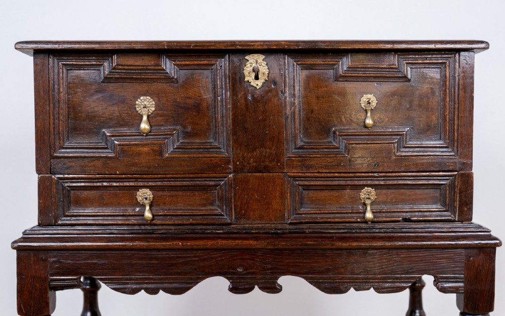 17th Century Oak Bible Box On Later Stand View IV