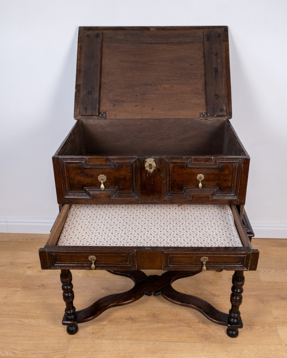 17th Century Oak Bible Box On Later Stand View V