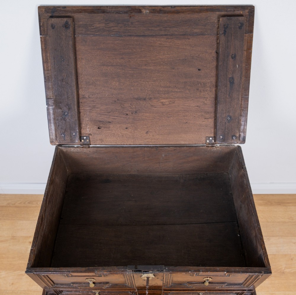 17th Century Oak Bible Box On Later Stand View VI