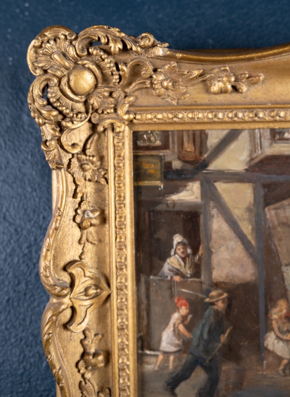 The Street Entertainer - Signed & Dated 1880. Oil On Canvas View VII